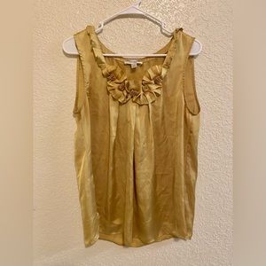 Flower accent Blouse Satin
